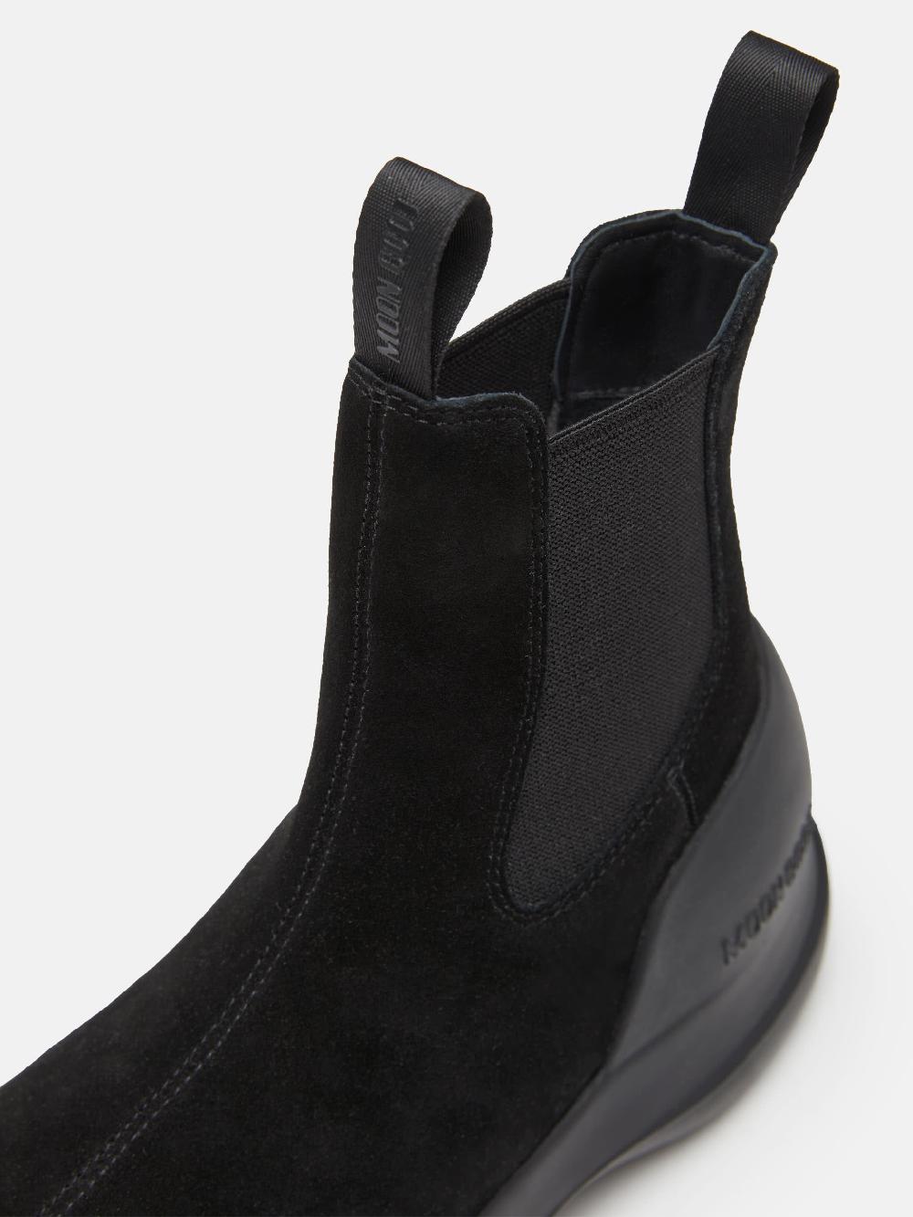 Moon Boot STIVALE LUNA CHELSEA NERO IN PELLE SCAMOSCIATA Sostegno trimestrale