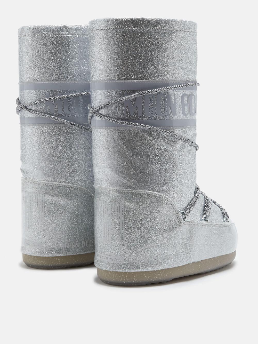 Moon Boot ICON GLITTER ARGENTO Offerta