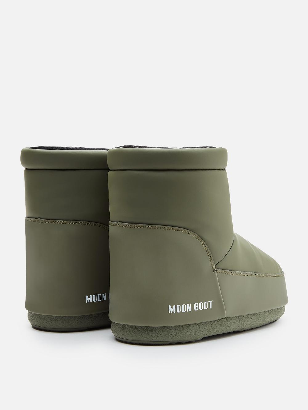 Moon Boot ICON LOW KHAKI IN GOMMA SENZA LACCI Economico