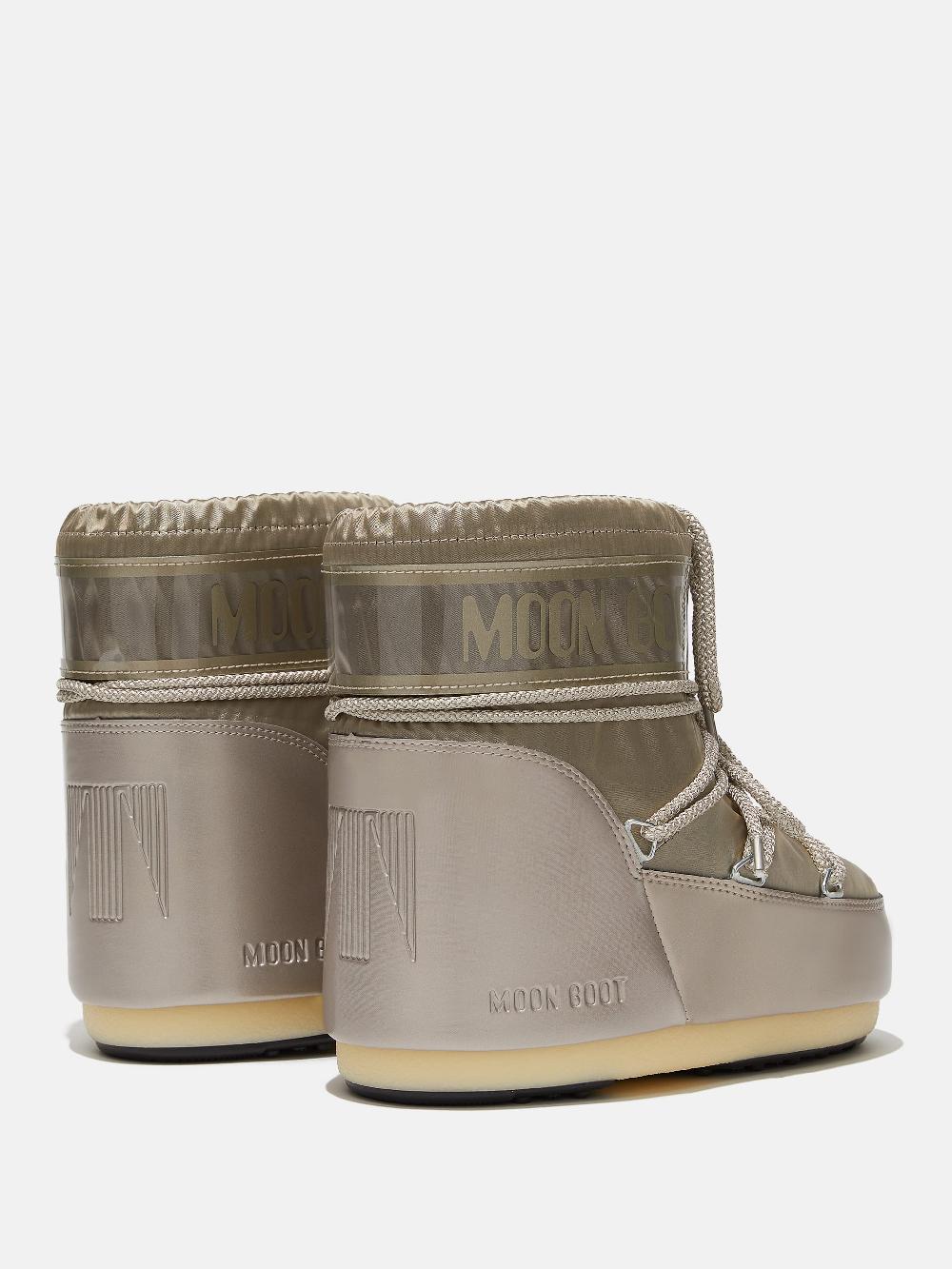 Moon Boot ICON LOW GLANCE PLATINO IN RASO Outlet