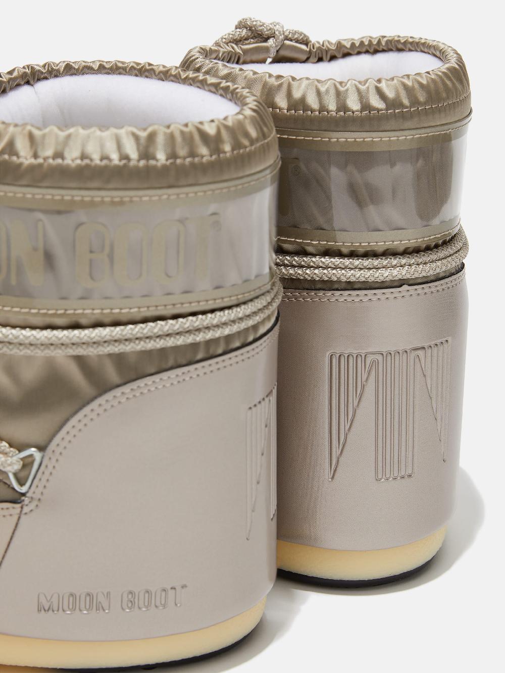 Moon Boot ICON LOW GLANCE PLATINO IN RASO Outlet