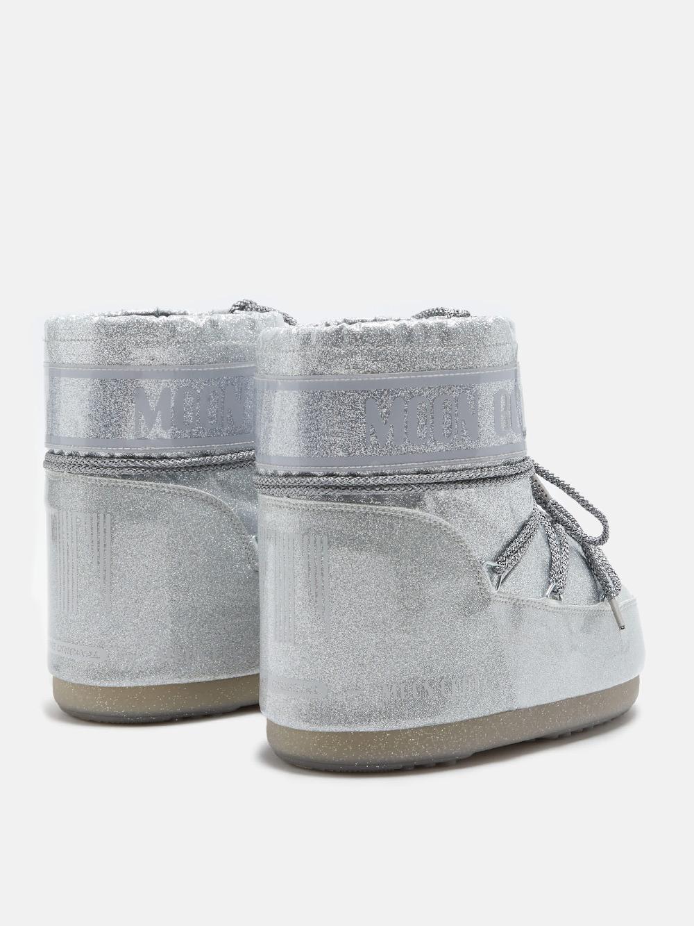 Moon Boot ICON LOW GLITTER ARGENTO Saldi
