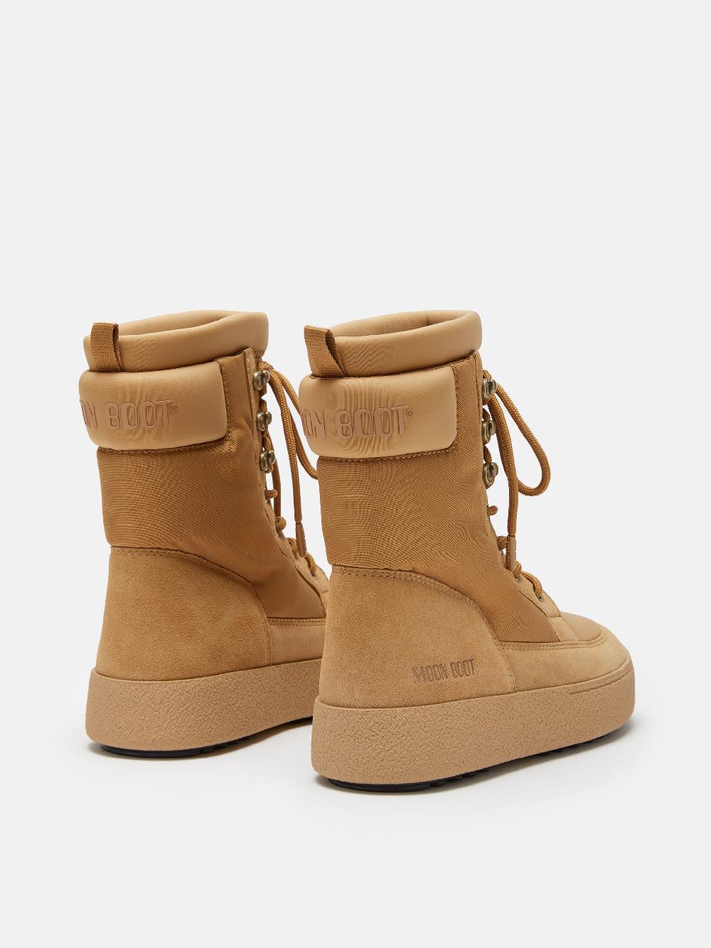 Moon Boot LTRACK COMBAT BOOT BEIGE Vendita Calda