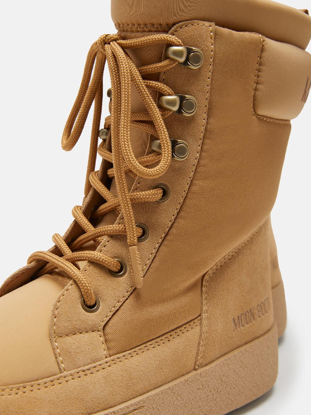 Moon Boot LTRACK COMBAT BOOT BEIGE Vendita Calda