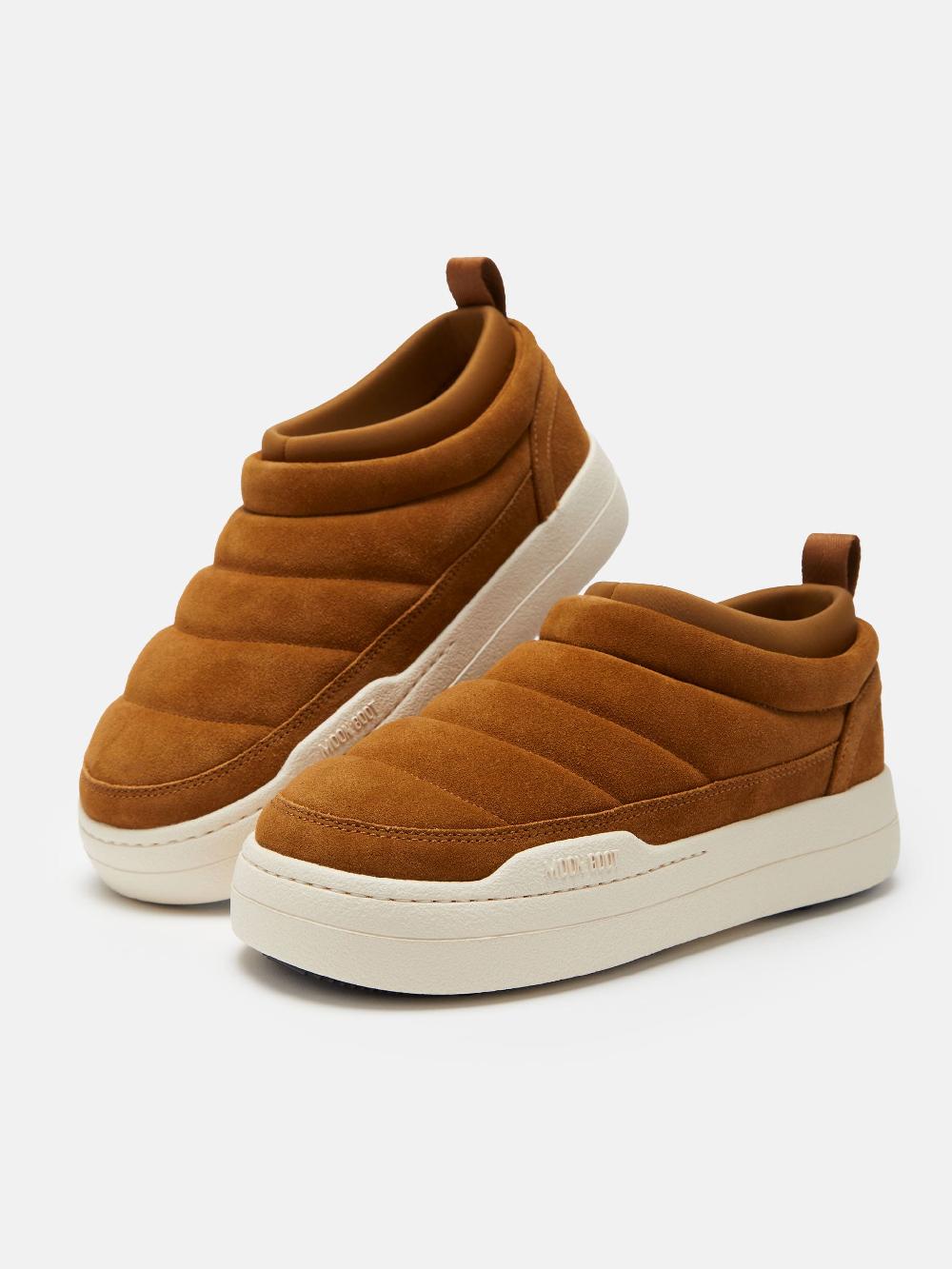 Moon Boot PARK SOFT COGNAC IN PELLE SCAMOSCIATA Negozio