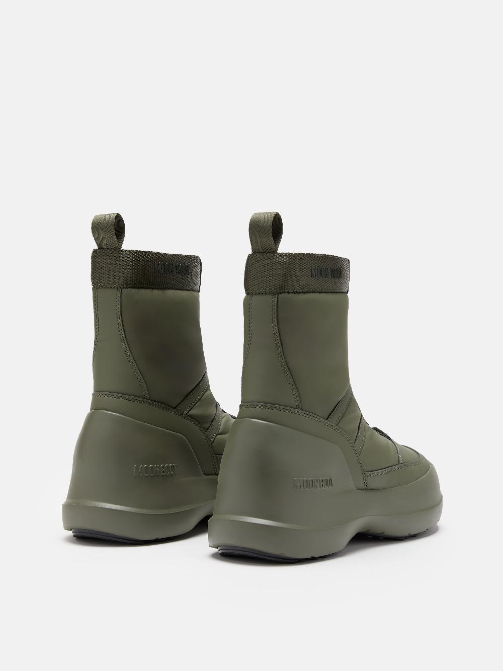 Moon Boot STIVALE LUNA KAKI CON ZIP Nuova
