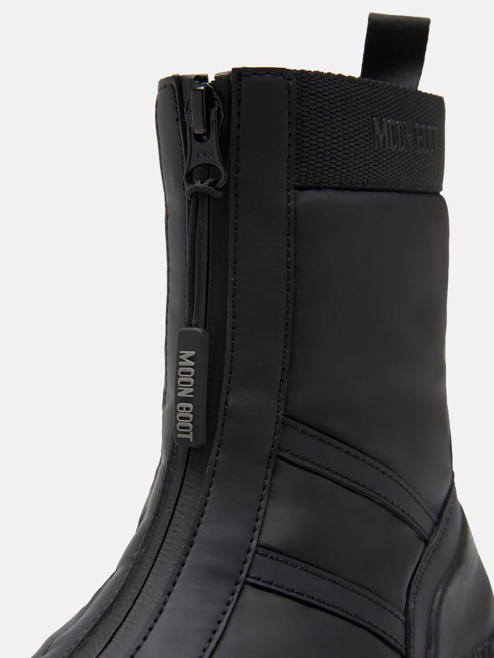Moon Boot STIVALE LUNA NERO CON ZIP Nuovo