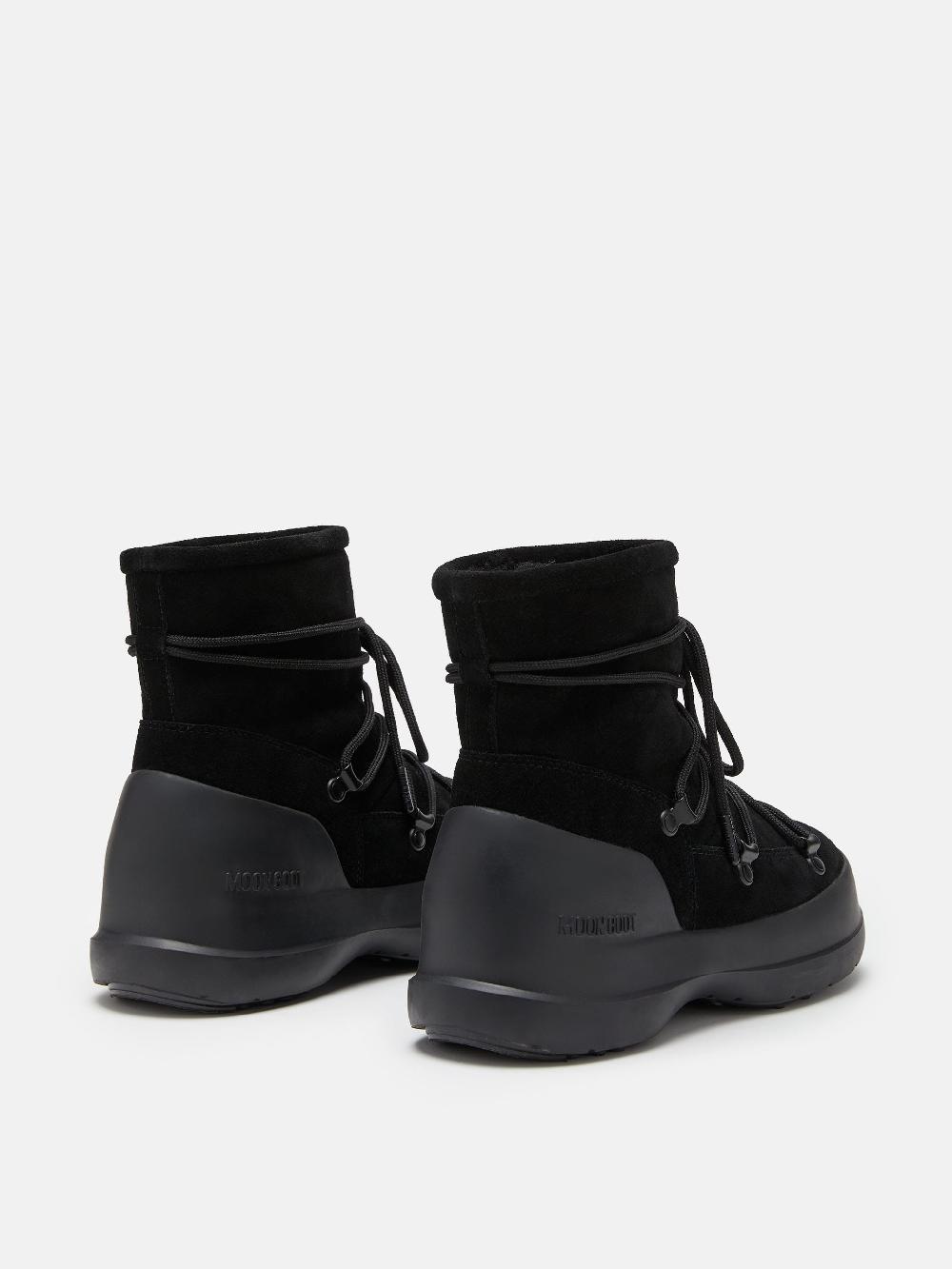 Moon Boot STIVALE LUNA NERO IN PELLE SCAMOSCIATA Promozione Limitata