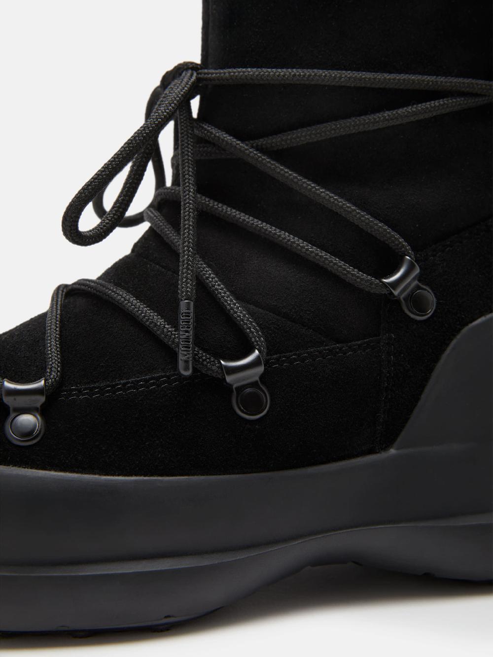 Moon Boot STIVALE LUNA NERO IN PELLE SCAMOSCIATA Promozione Limitata