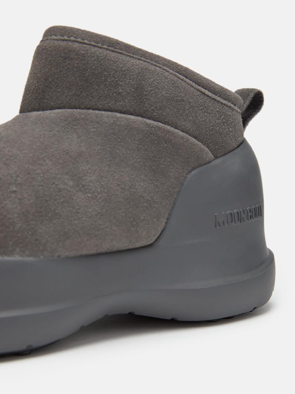 Moon Boot STIVALE LUNA LOW GRIGIO IN PELLE SCAMOSCIATA Outlet