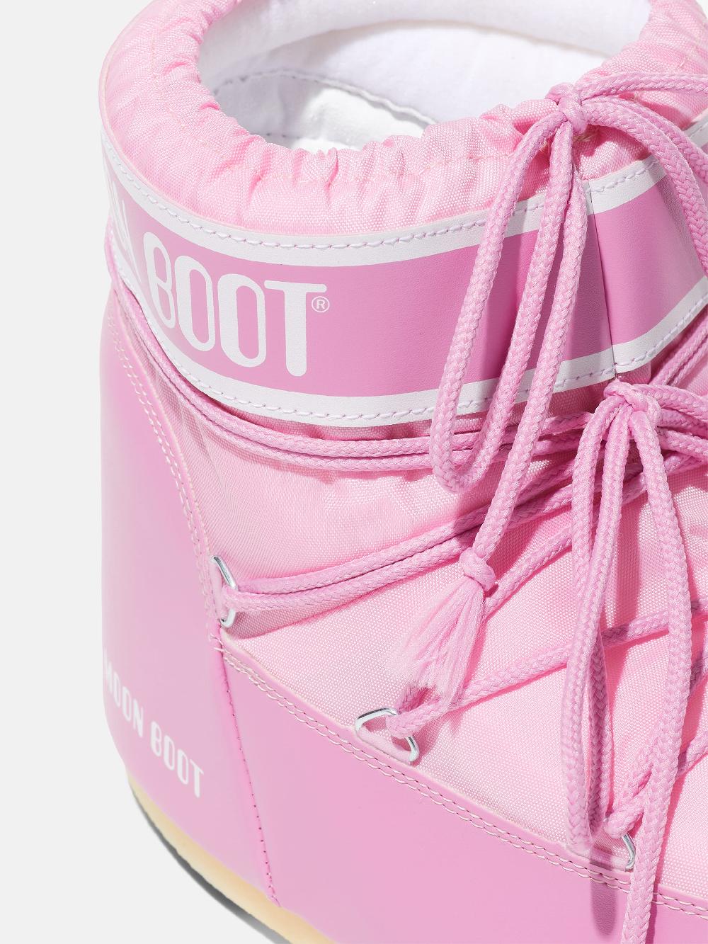 Moon Boot ICON LOW ROSA IN NYLON Vendita Calda