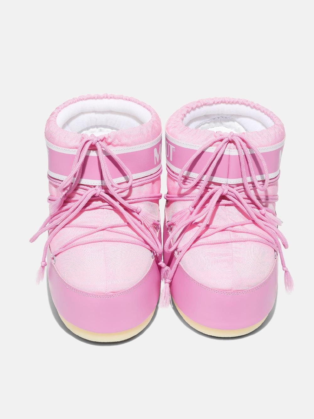 Moon Boot ICON LOW ROSA IN NYLON Vendita Calda