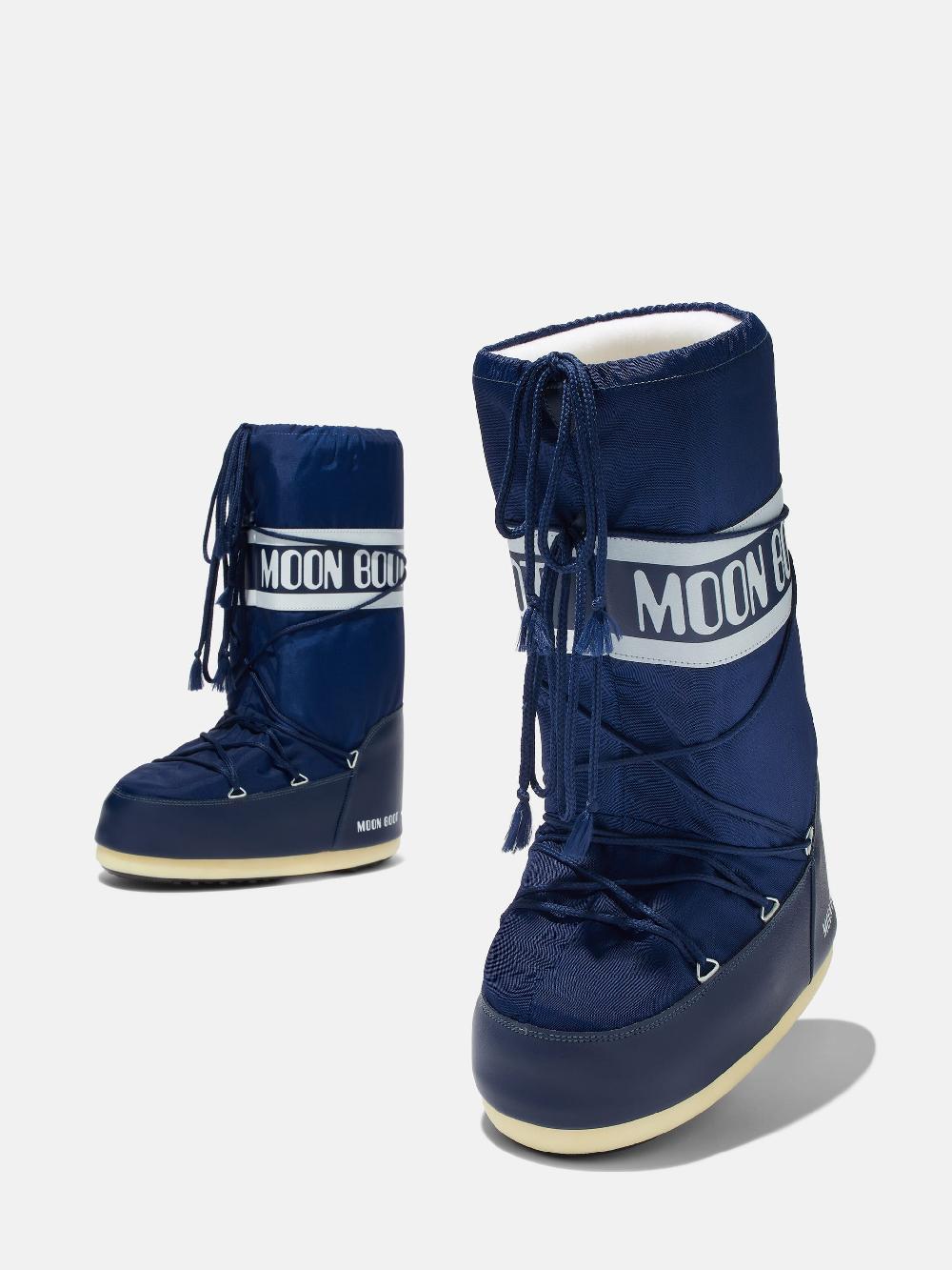 Moon Boot ICON BLU NAVY IN NYLON Vendita Economica