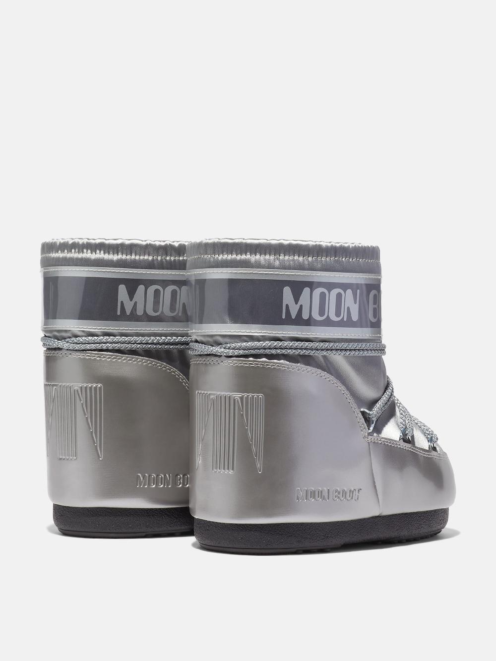 Moon Boot ICON LOW GLANCE ARGENTO IN RASO Negozio