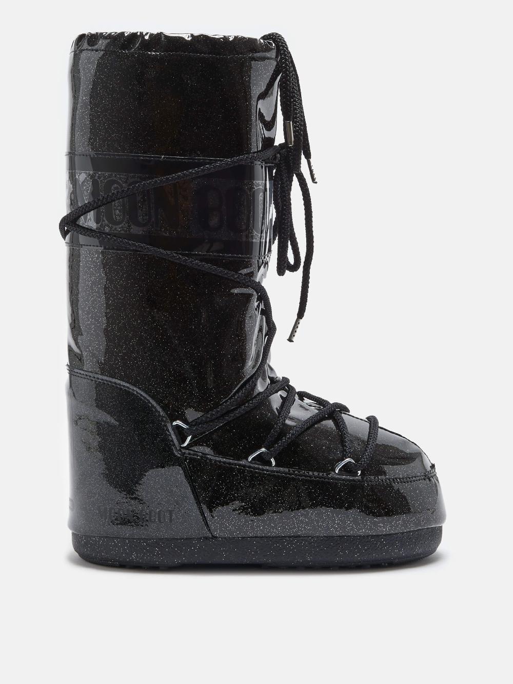 Moon Boot ICON GLITTER NERO