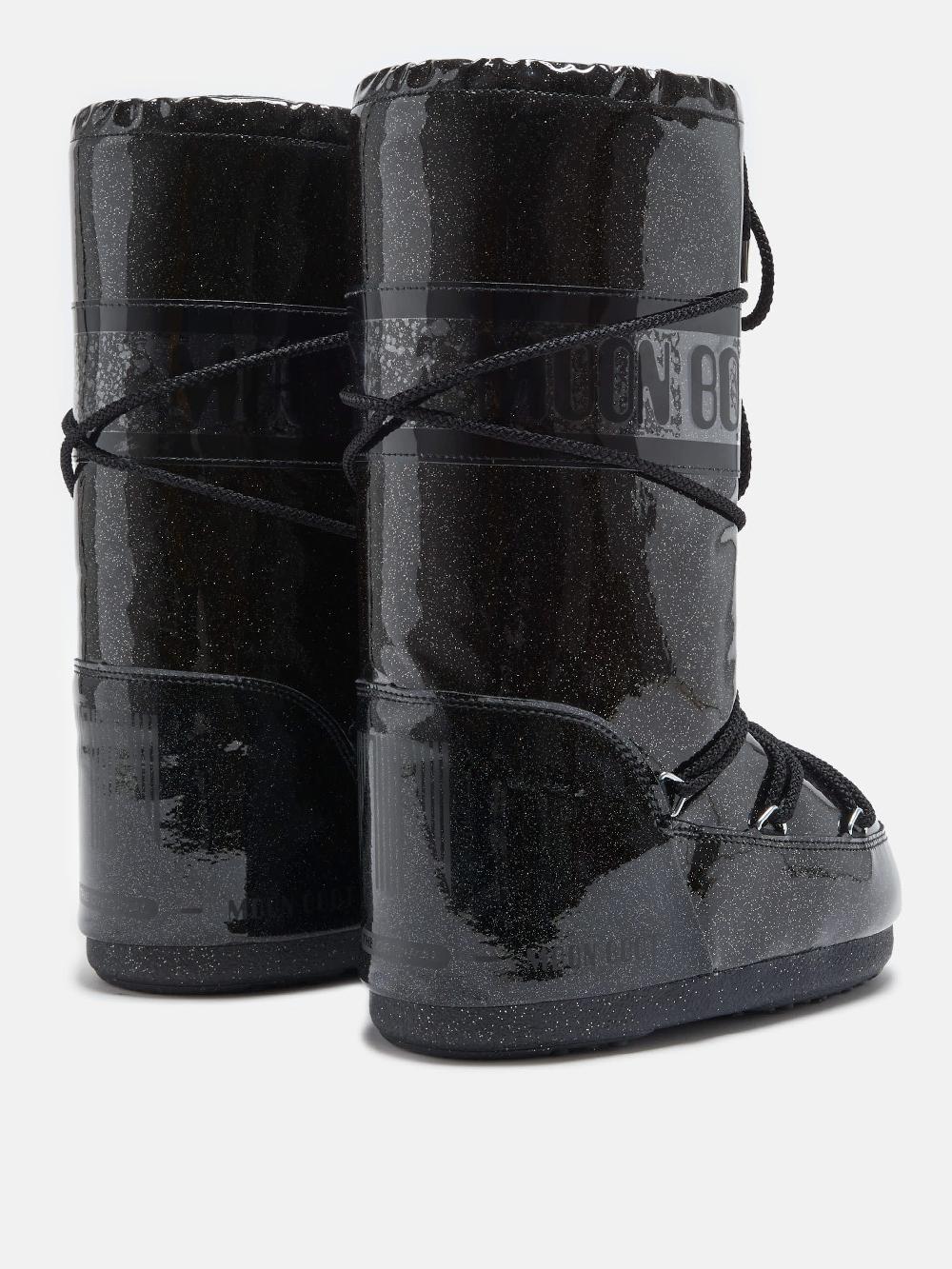Moon Boot ICON GLITTER NERO Nuova