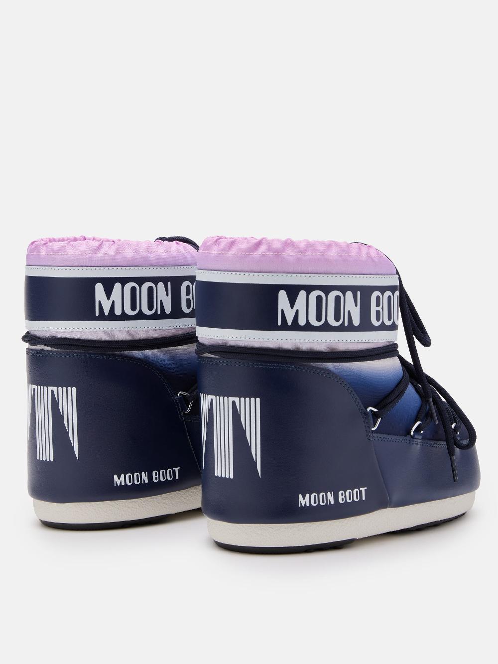 Moon Boot ICON LOW BLU CON STAMPA MOONRISE Promozione