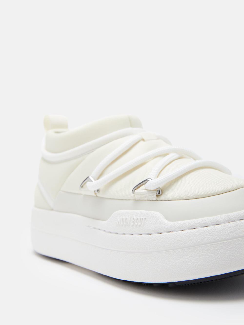 Moon Boot JUNIOR PARK SNEAKER ICON PANNA Spedizione Gratuita