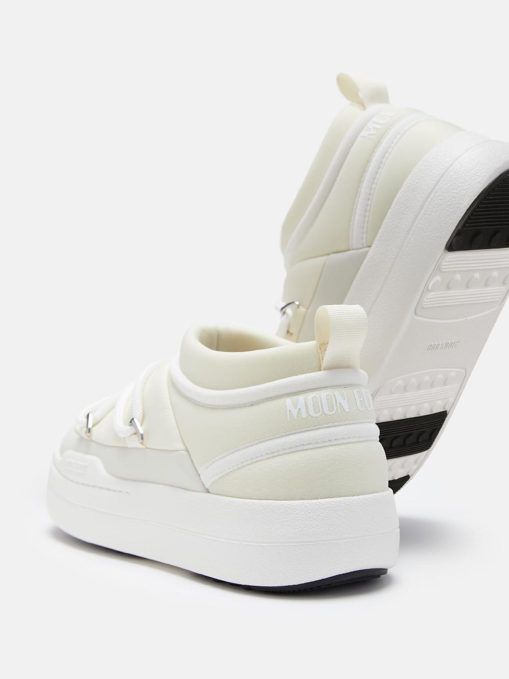 Moon Boot JUNIOR PARK SNEAKER ICON PANNA Spedizione Gratuita