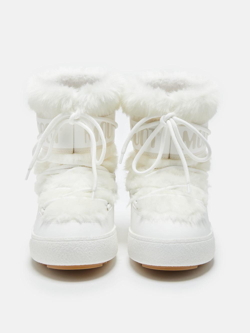 Moon Boot LTRACK LOW FAUX FUR BIANCO Soddisfazione Garantita