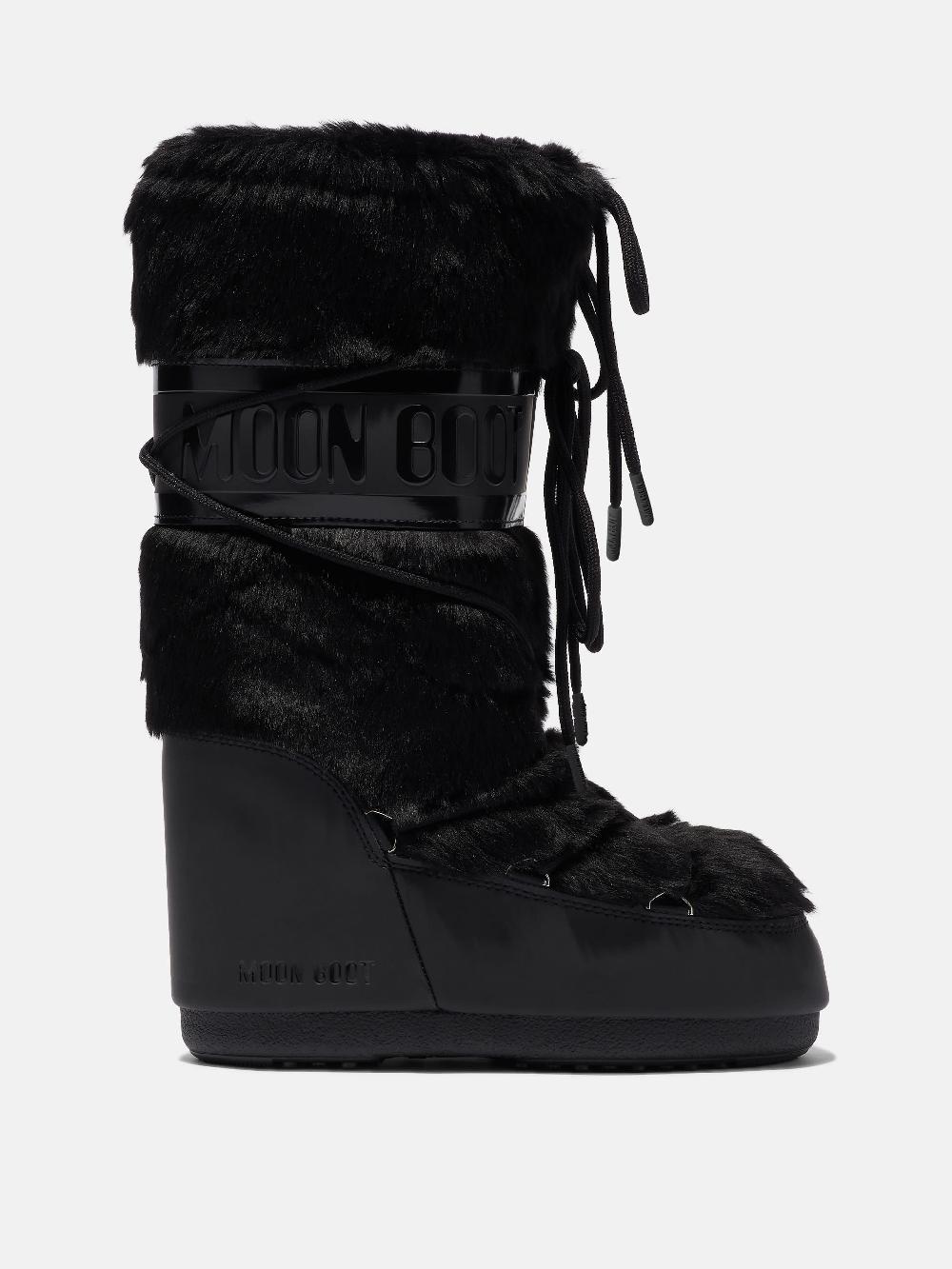 Moon Boot ICON NERO IN ECOPELLICCIA Acquista Ora