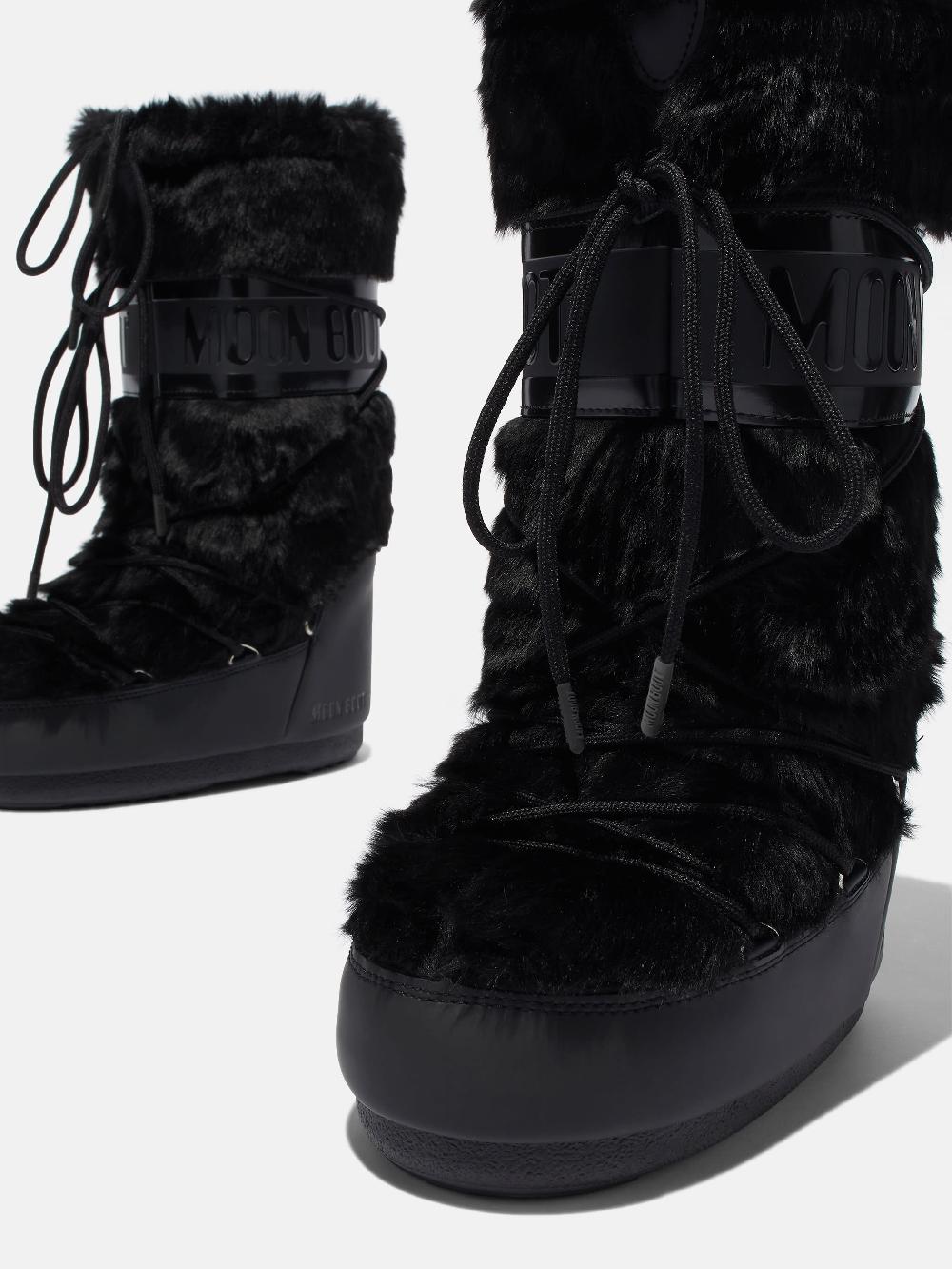 Moon Boot ICON NERO IN ECOPELLICCIA Acquista Ora