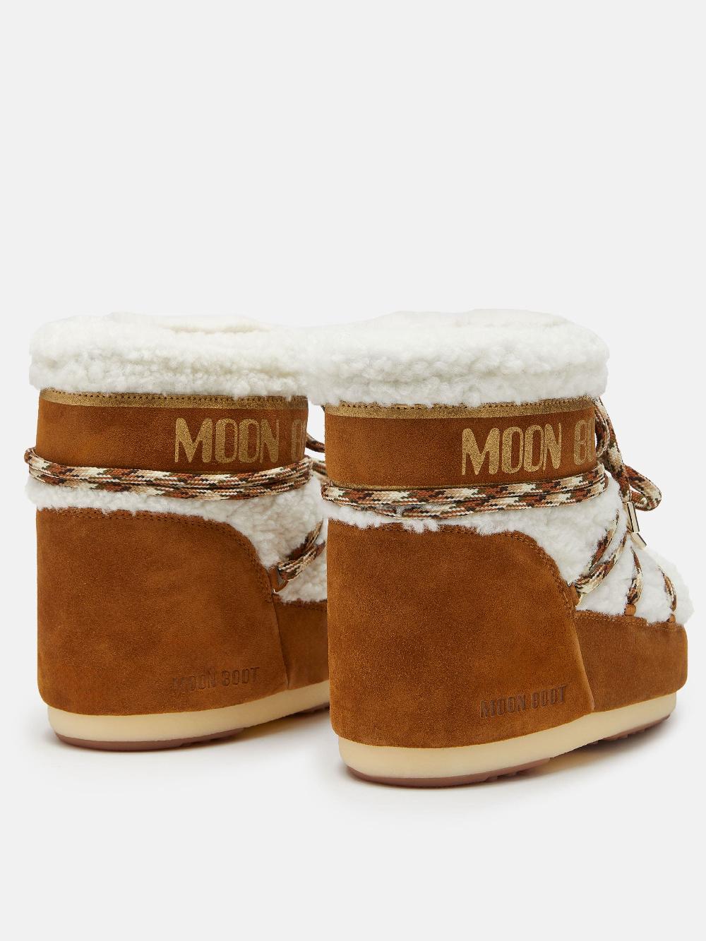 Moon Boot LAB69 ICON LOW NOCCIOLA IN SHEARLING Consegna Veloce