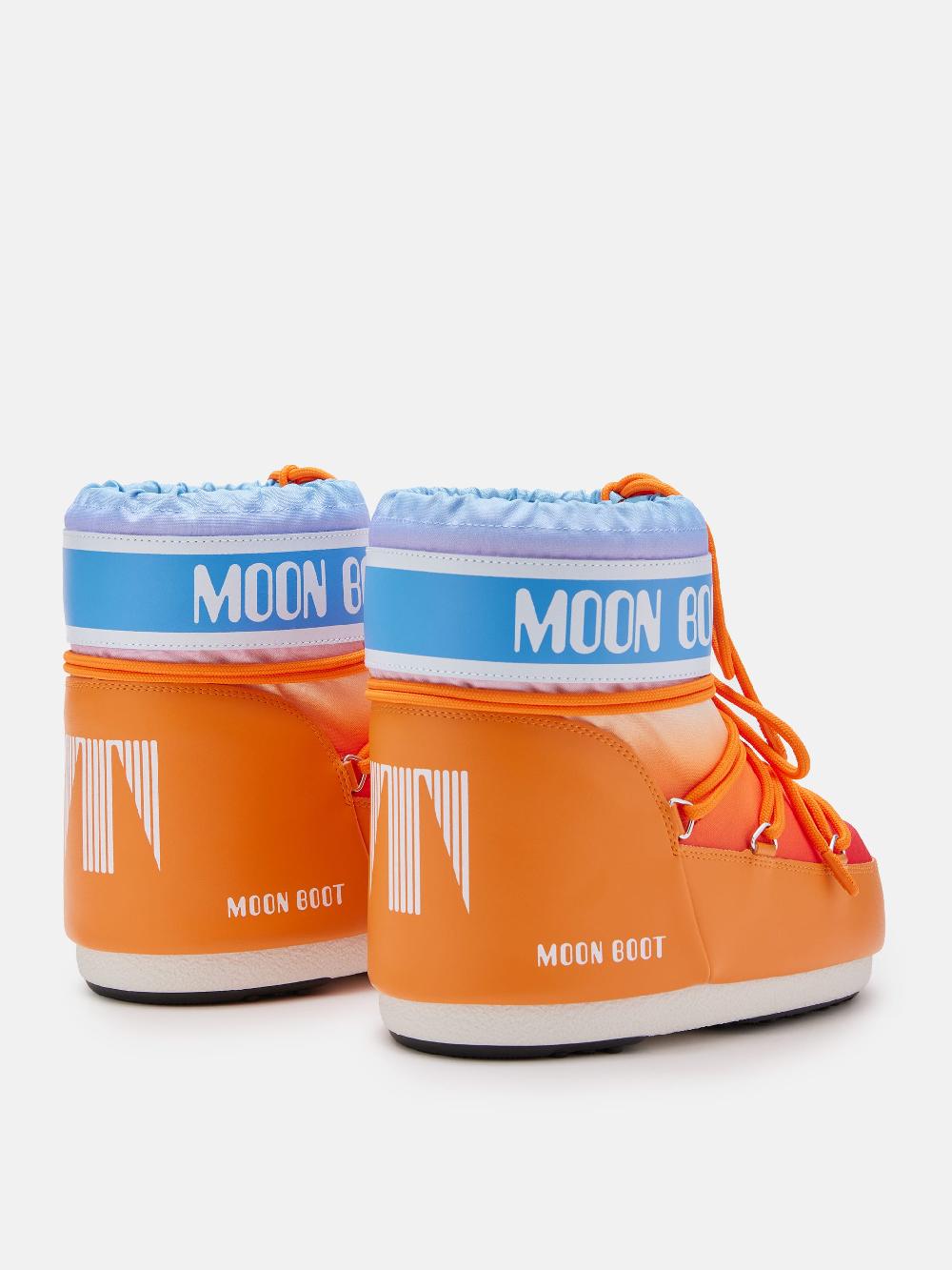 Moon Boot ICON LOW ARANCIONE CON STAMPA SUNRISE Fino Al -60%