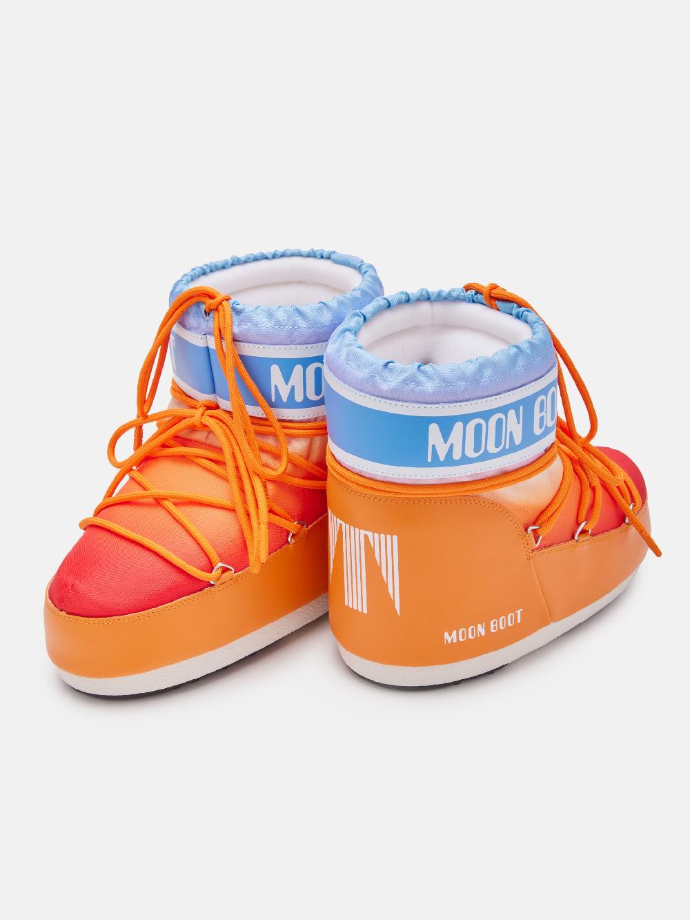 Moon Boot ICON LOW ARANCIONE CON STAMPA SUNRISE Fino Al -60%