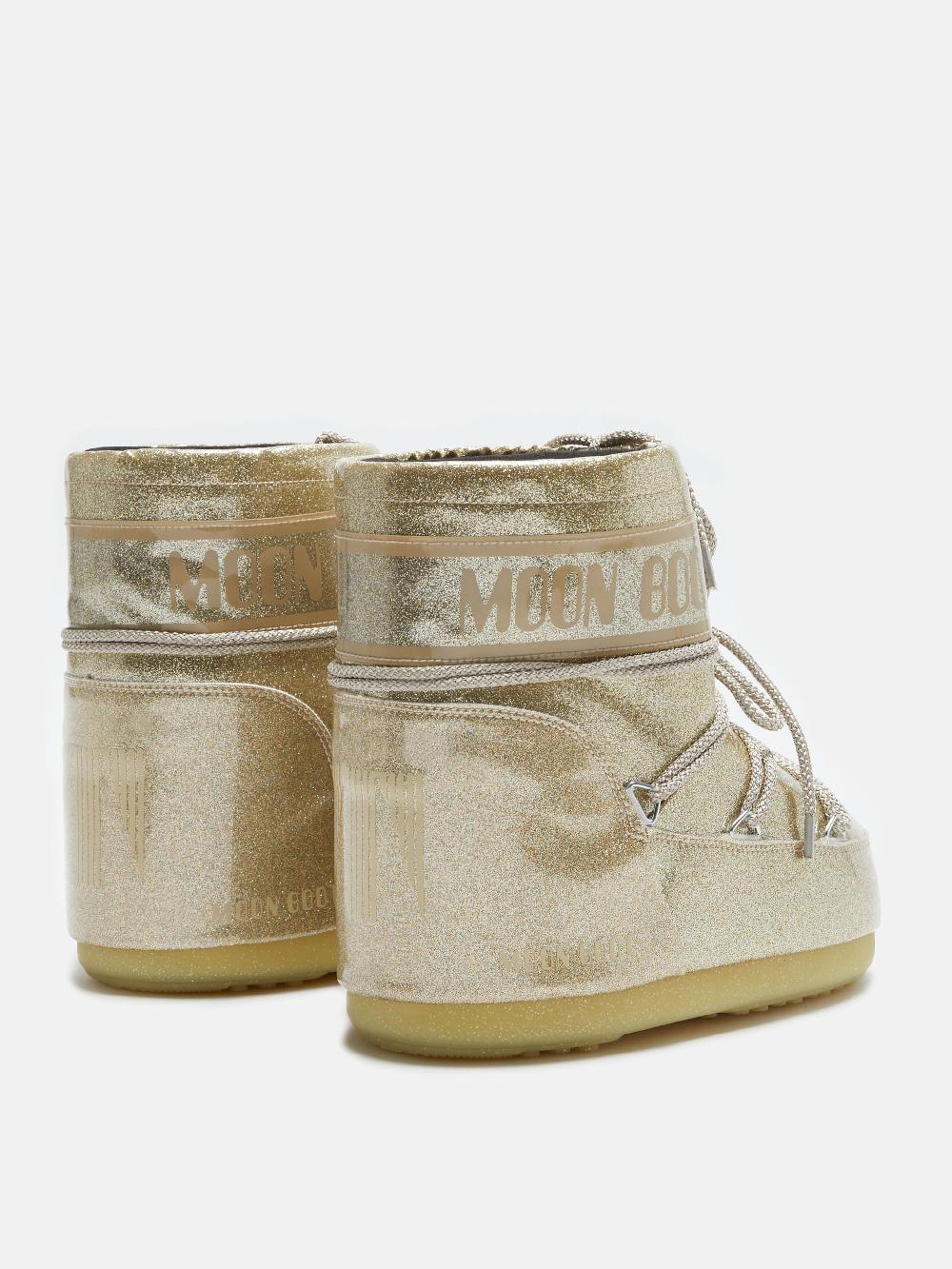 Moon Boot ICON LOW GLITTER ORO Affare Del Giorno
