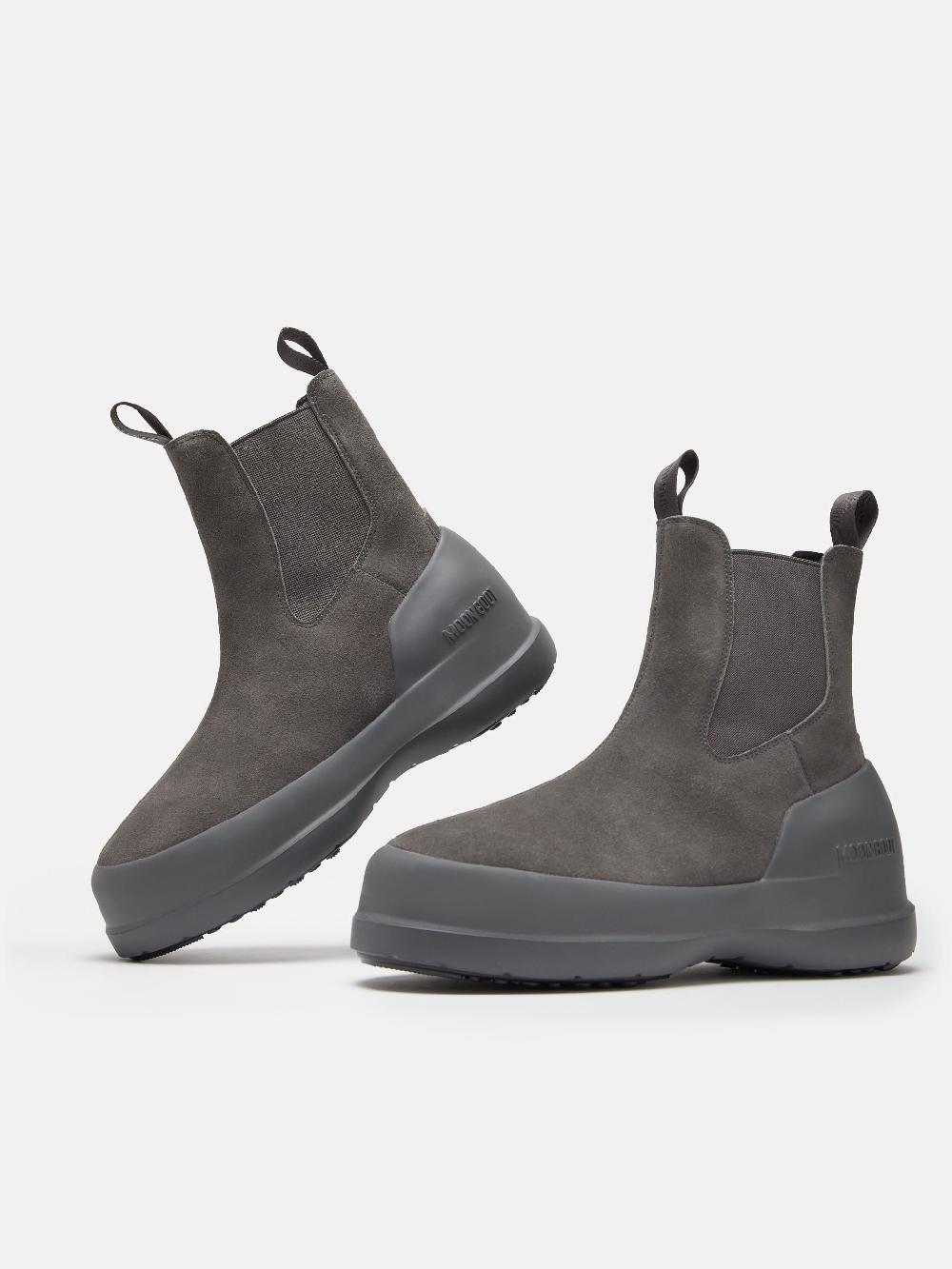 Moon Boot STIVALE LUNA CHELSEA GRIGIO IN PELLE SCAMOSCIATA Convenienza