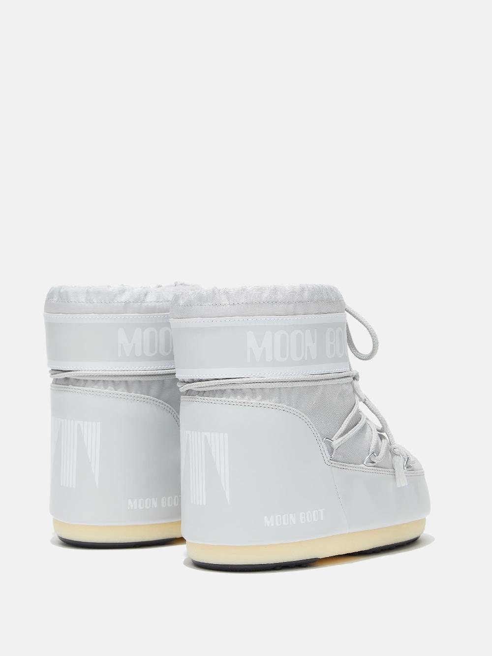 Moon Boot ICON LOW GRIGIO IN NYLON Latest stili