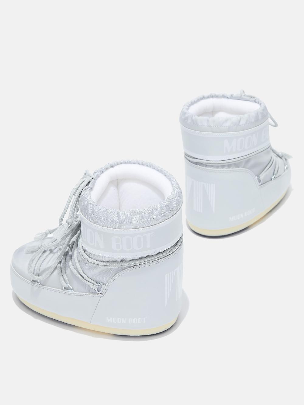 Moon Boot ICON LOW GRIGIO IN NYLON Latest stili