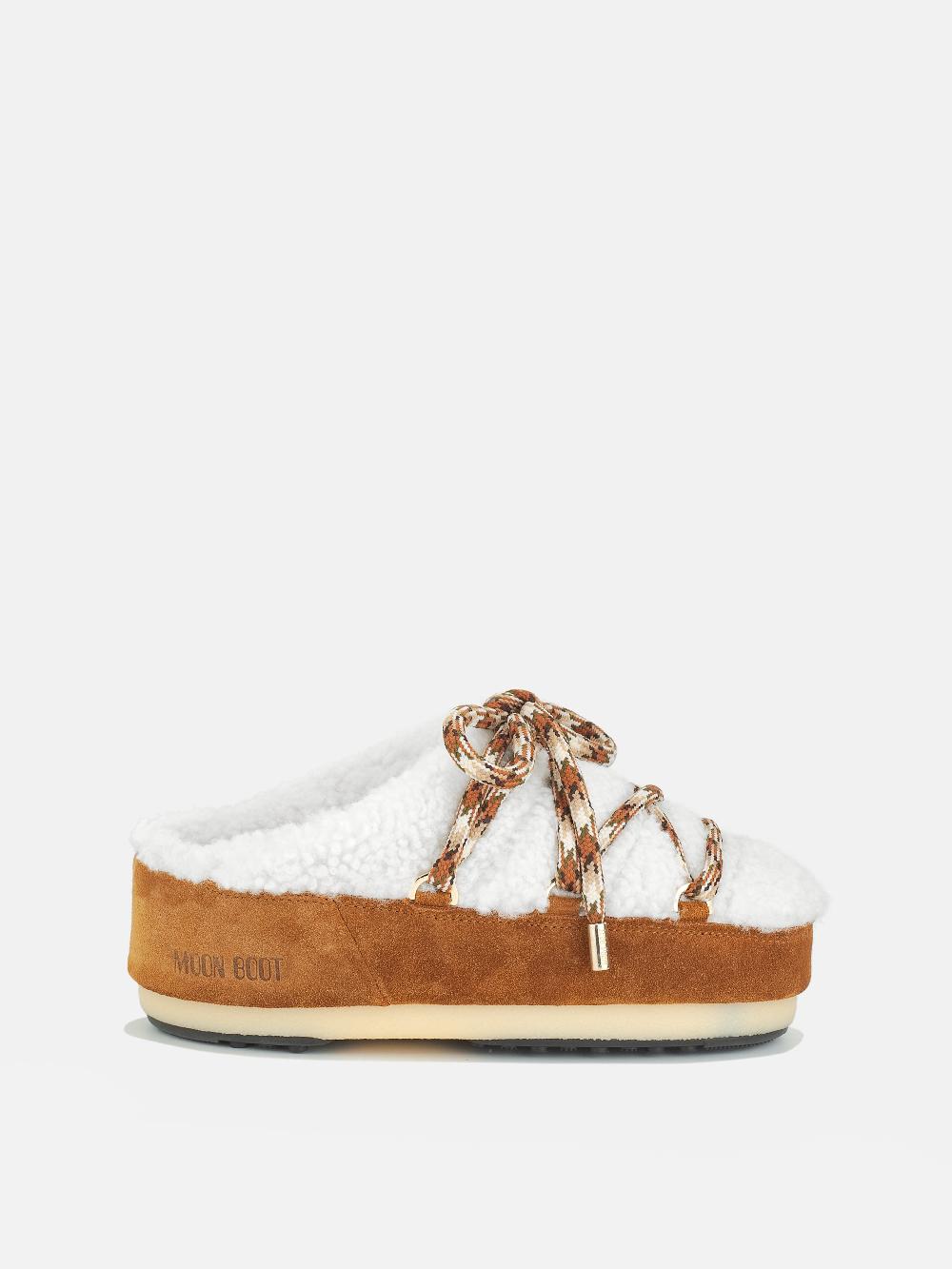 Moon Boot ICON MULE NOCCIOLA IN SHEARLING