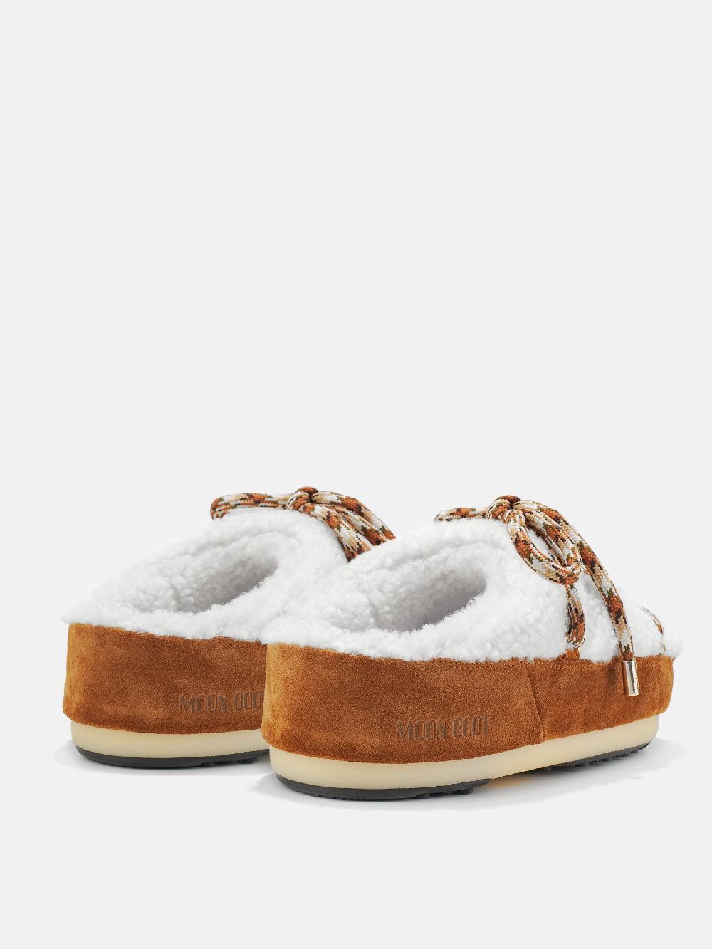 Moon Boot ICON MULE NOCCIOLA IN SHEARLING Moda