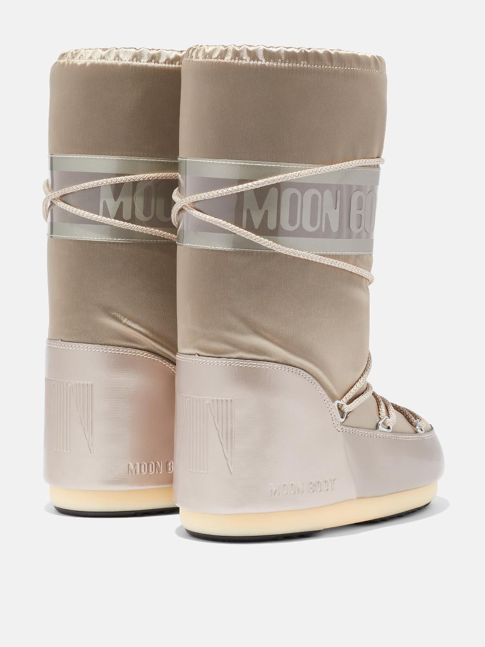 Moon Boot ICON GLANCE PLATINO IN RASO Italia