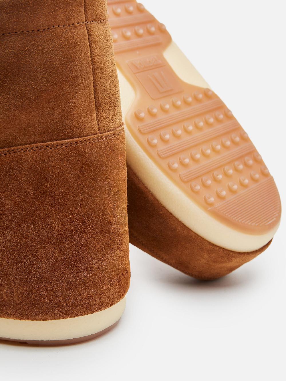 Moon Boot ICON LOW MARRONE IN PELLE SCAMOSCIATA SENZA LACCI In Linea