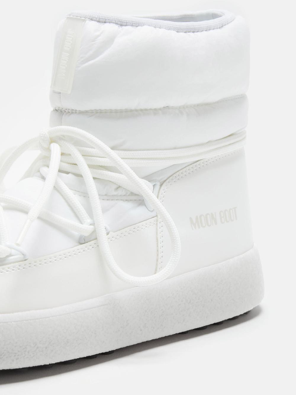 Moon Boot LTRACK LOW NYLON BIANCO Nuovo