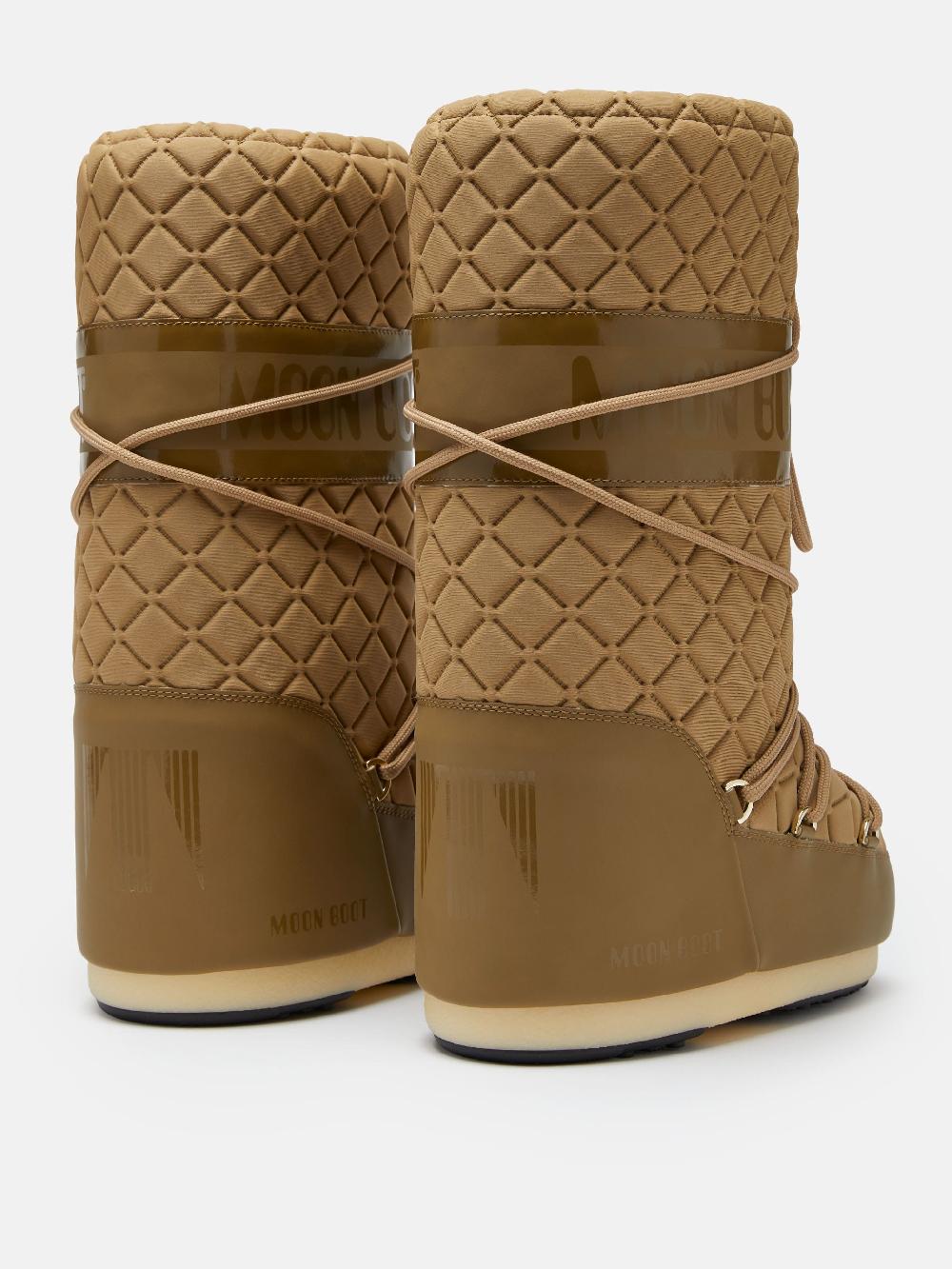 Moon Boot ICON QUILT MARRONE CHIARO Qualità