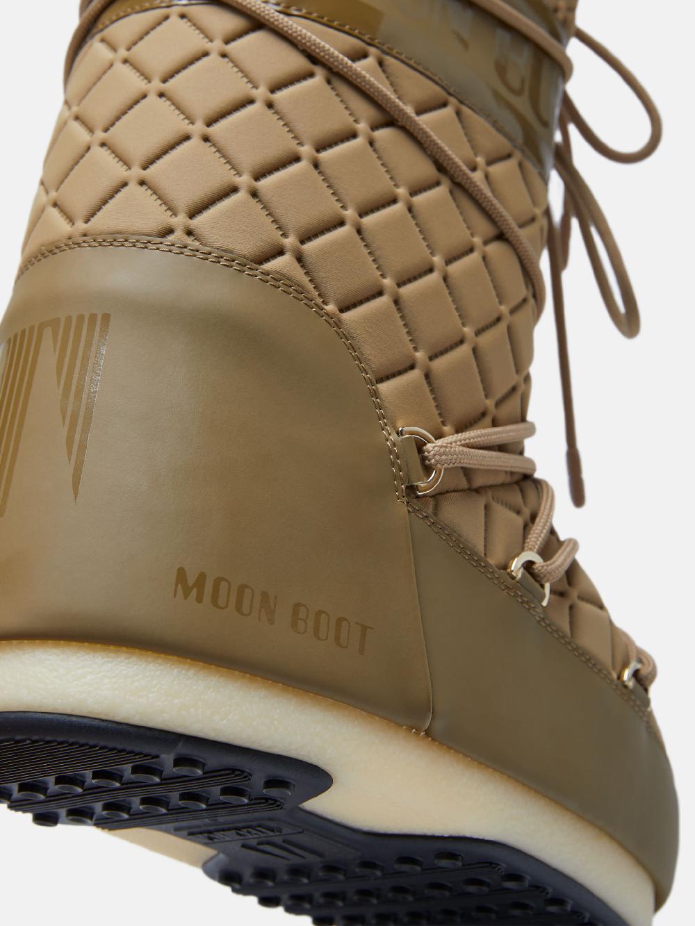 Moon Boot ICON QUILT MARRONE CHIARO Qualità