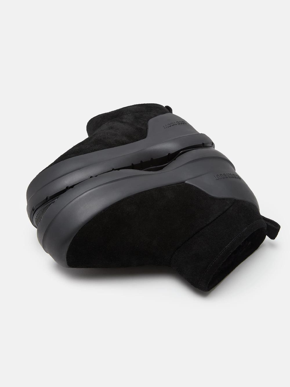 Moon Boot STIVALE LUNA LOW NERO IN PELLE SCAMOSCIATA Soddisfazione Garantita