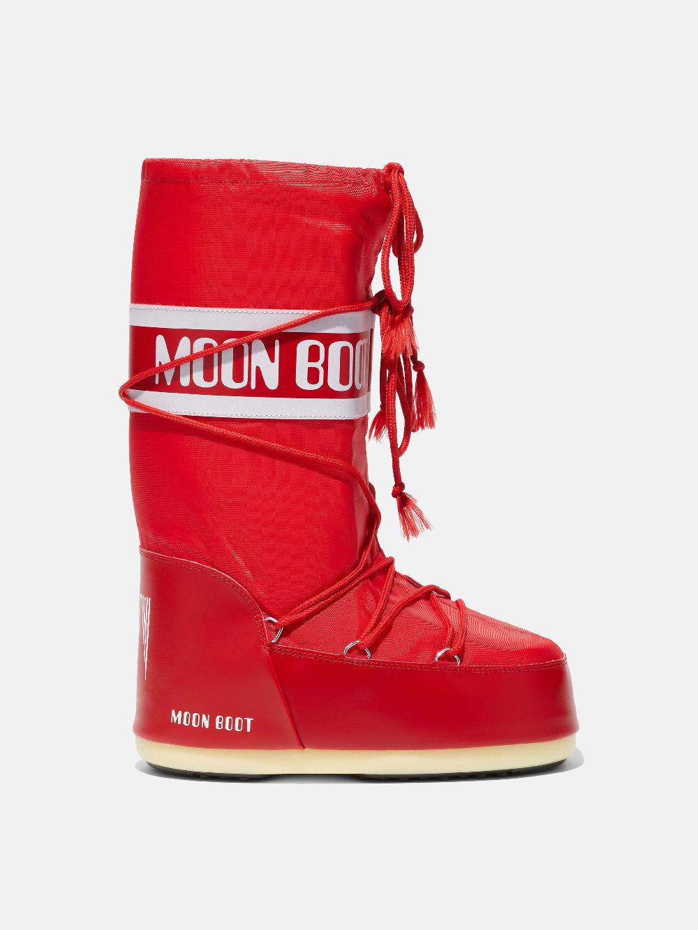Moon Boot ICON ROSSO IN NYLON Qualità Garantita