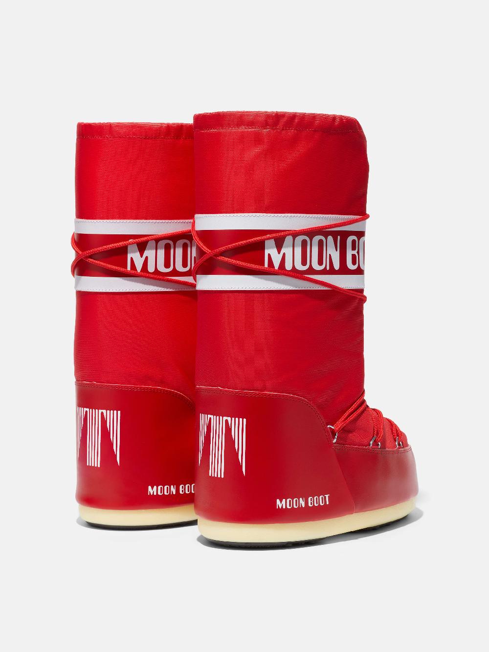 Moon Boot ICON ROSSO IN NYLON Qualità Garantita