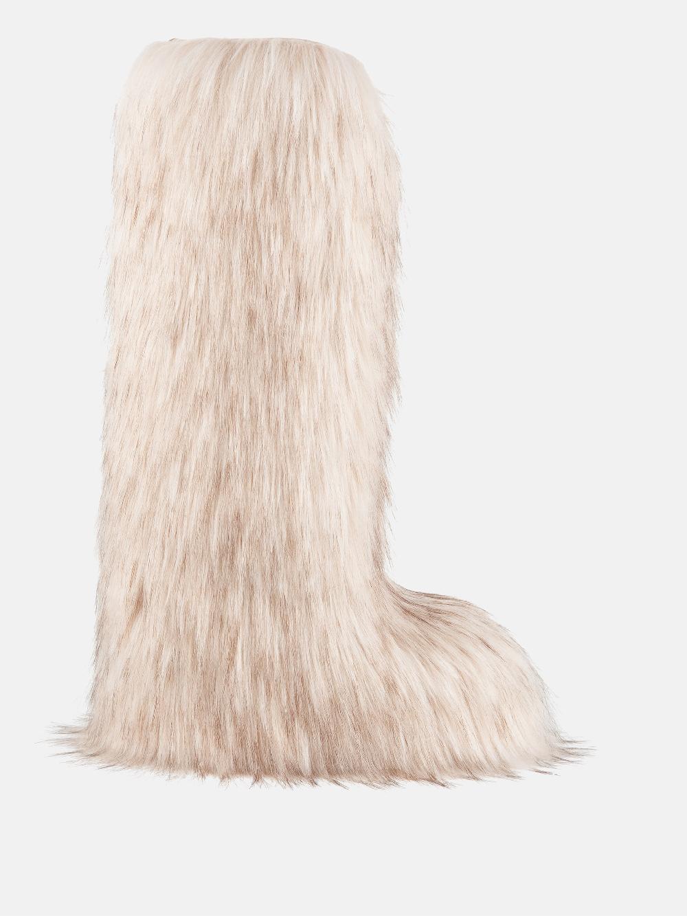Moon Boot Icon Yeti High Faux-Fur Bianco Moon Boot + Jacquemus Novità