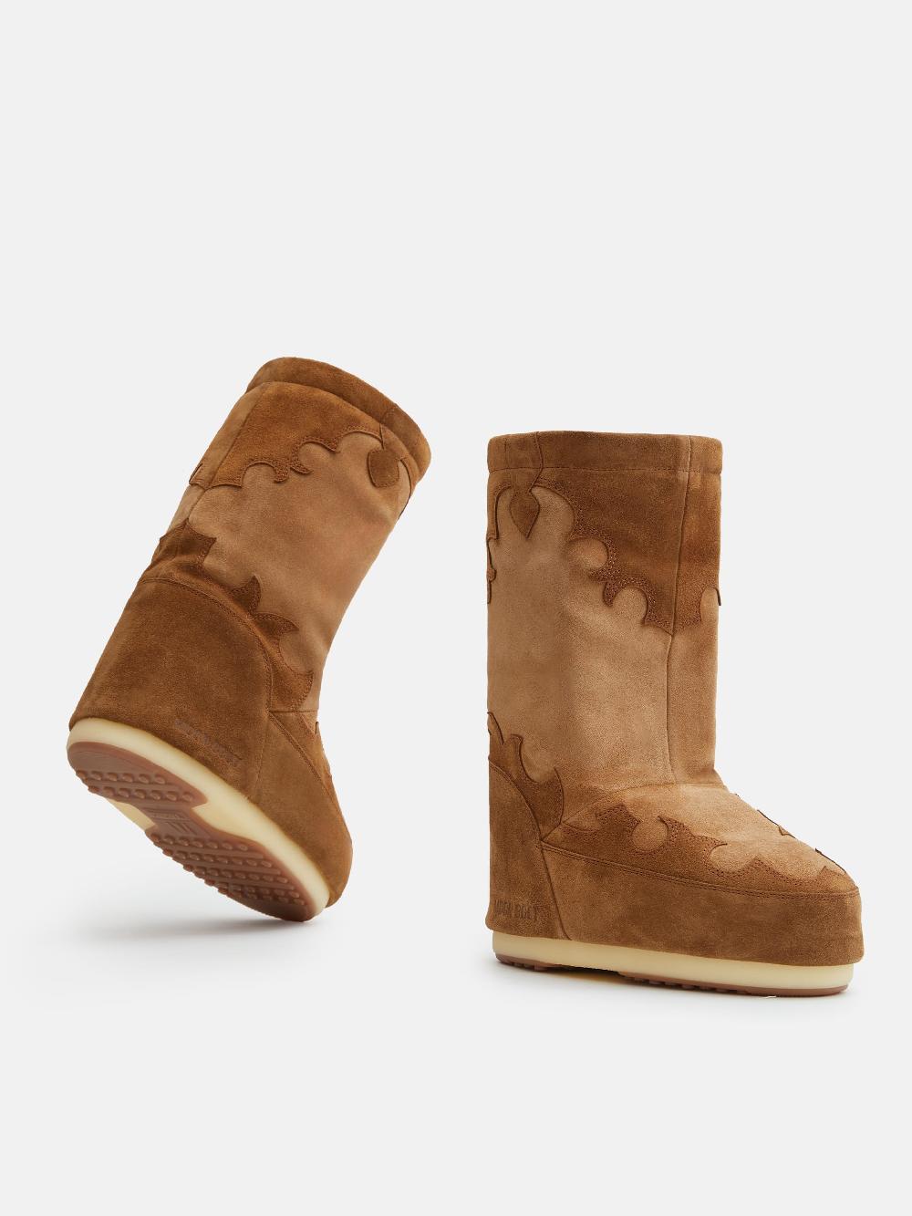 Moon Boot MB ICON SUEDE EMBROIDERY Saldi Di Fabbrica