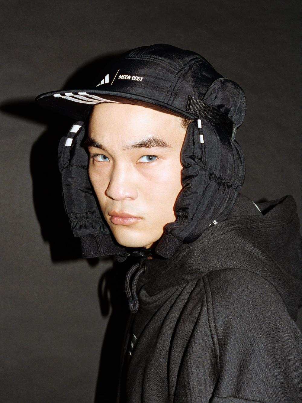 Moon Boot Cappello da baseball nero adidas x Moon Boot