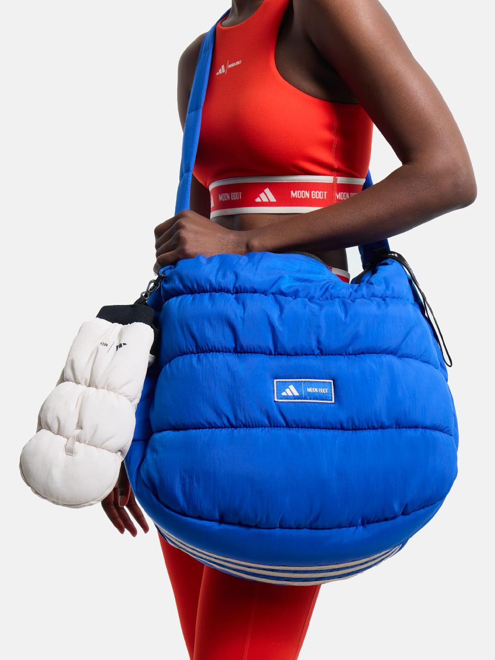 Moon Boot Borsa shopper blu con design imbottito adidas x Moon Boot Vendita