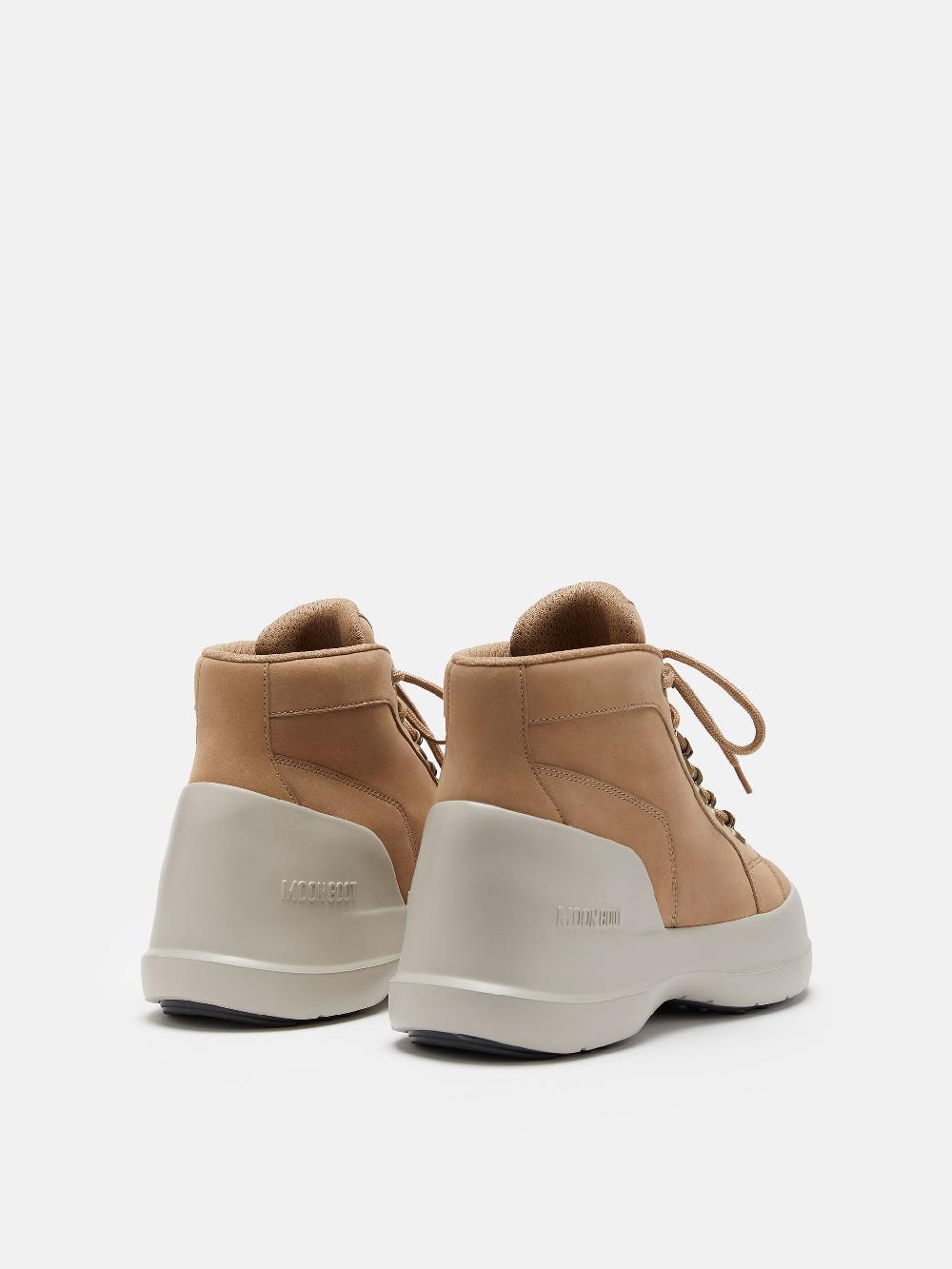 Moon Boot LUNA TREK MID NUBUCK BEIGE Spedizione Gratuita