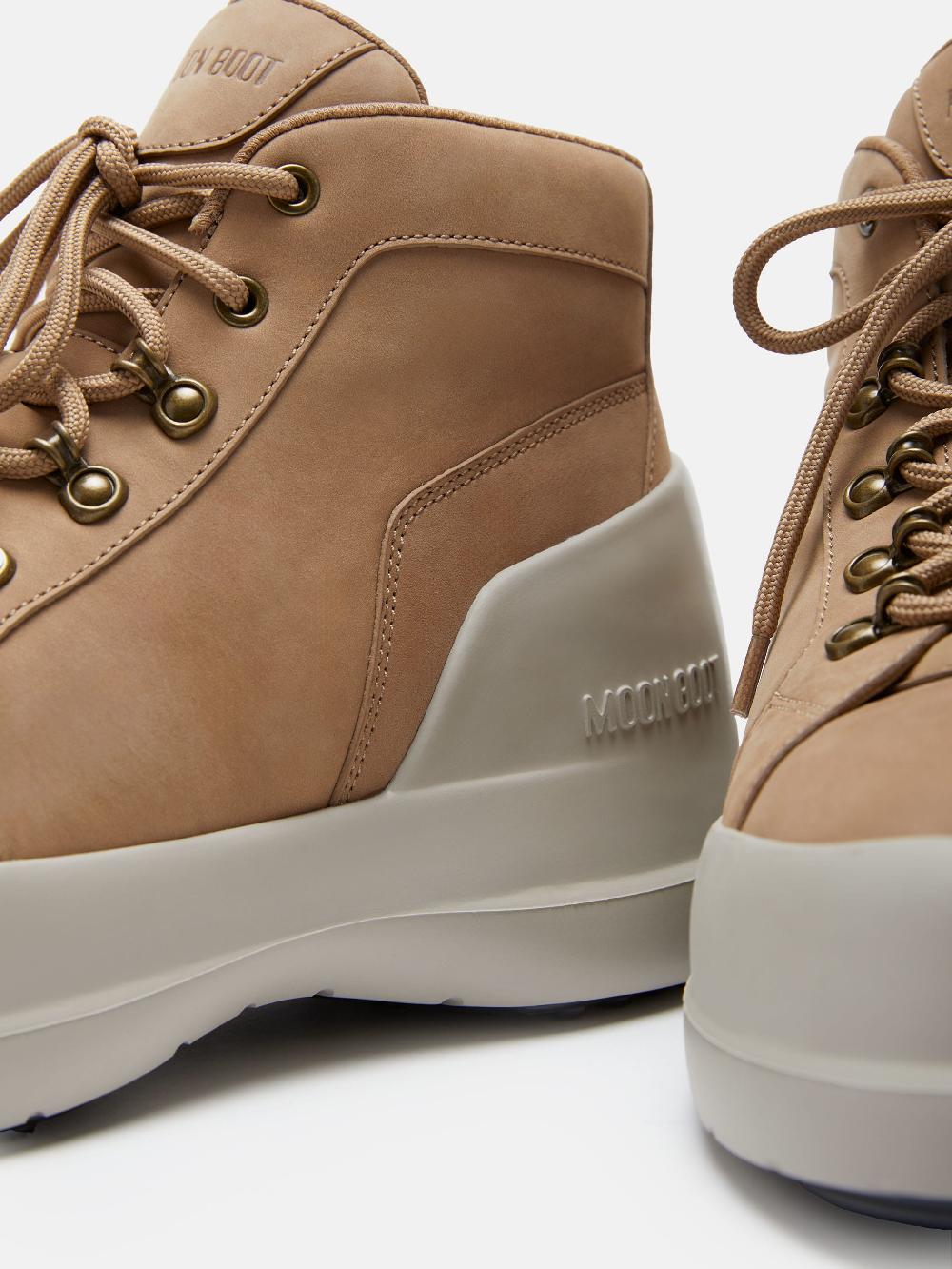 Moon Boot LUNA TREK MID NUBUCK BEIGE Spedizione Gratuita