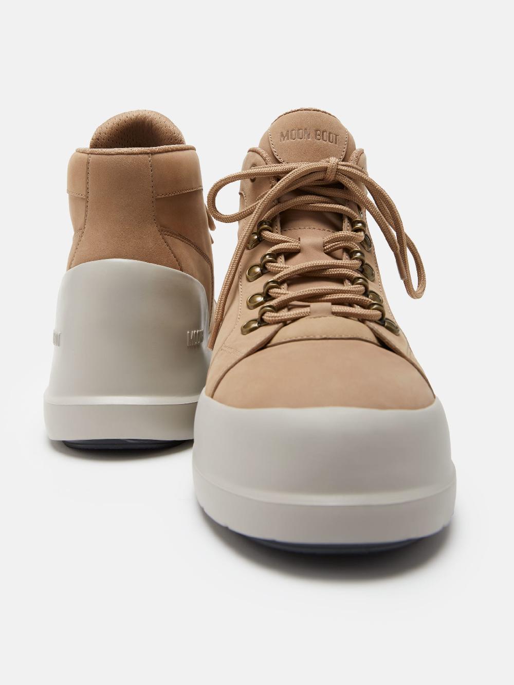 Moon Boot LUNA TREK MID NUBUCK BEIGE Spedizione Gratuita